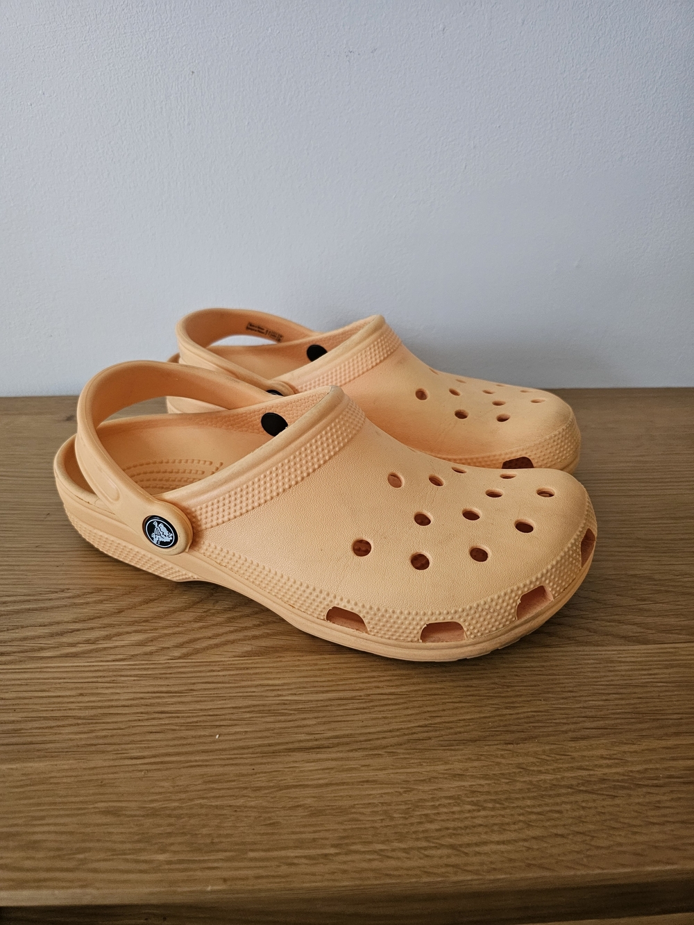 CROCS Peach Classic Clogs Size 9 W (7M) Waterproof Sandals